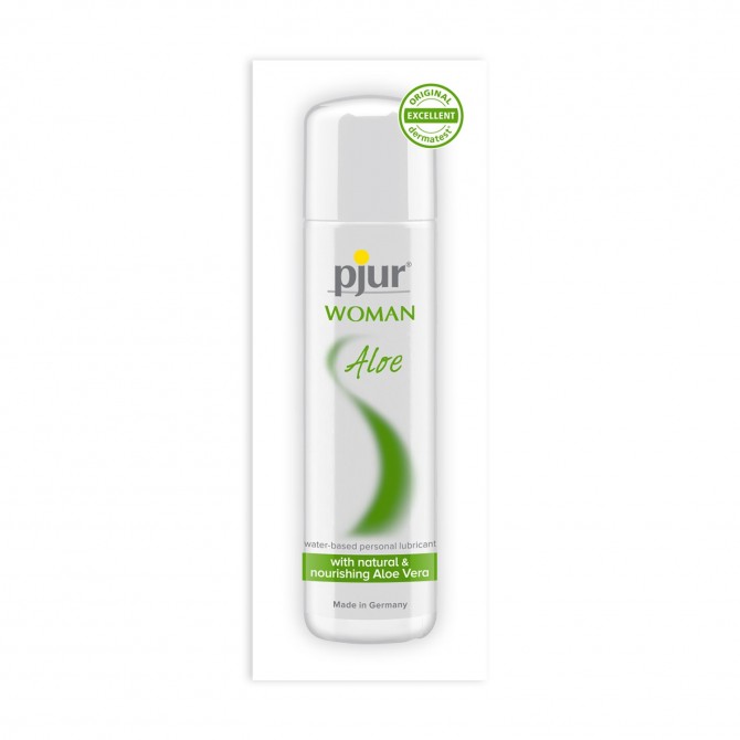 Женский лубрикант Pjur Woman Aloe на водной основе, 100 мл флакон 90073509100 - Pjur - Универсальные интимные смазки - Купить