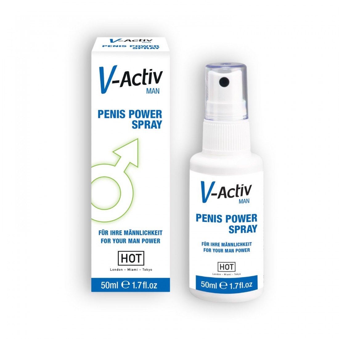 Возбуждающий спрей для мужчин Hot V-Active Penis Power Spray, 50 мл 3100003560/44560 - HOT - Возбуждающие смазки, гели и лубриканты - Купить